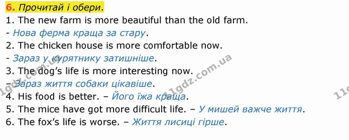 6. Прочитай і обери. — ГДЗ Англійська мова 4 клас Карпюк НУШ