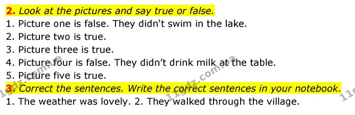 2. Look at the pictures and say true or false. — ГДЗ Англійська мова 4 клас Пухта