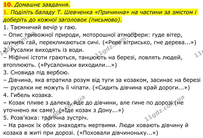 Стор. 118 — Стр.118 (10.1) — ГДЗ Українська література 8 клас Авраменко — ГДЗ Українська література 8 клас Авраменко