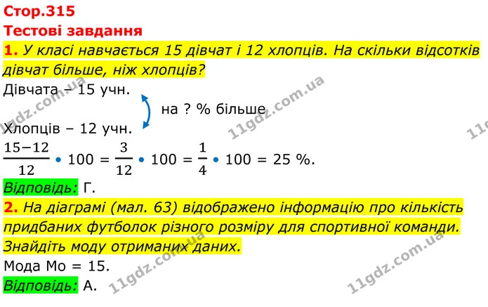 Стр.315 I-(1-2) — ГДЗ Алгебра 8 клас Тарасенкова — ГДЗ Алгебра 8 клас Тарасенкова