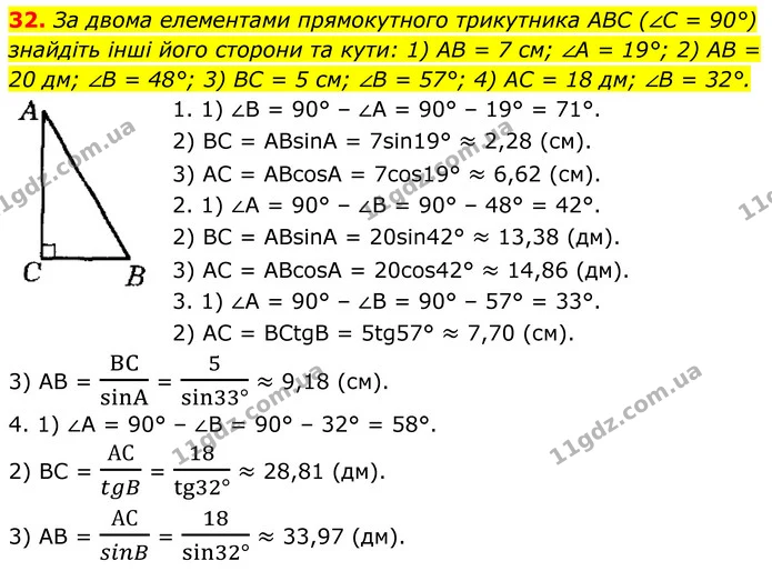 32 — ГДЗ Геометрія 8 клас Істер