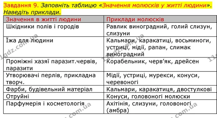 Стор. 37 — 9 — ГДЗ Робочий зошит з Біології 7 клас Яременко — ГДЗ Робочий зошит з Біології 7 клас Яременко