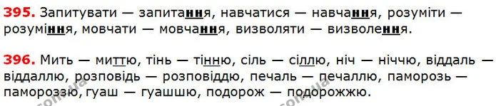 395-396 — ГДЗ Українська мова 5 клас Глазова 2018 — ГДЗ Українська мова 5 клас Глазова 2018