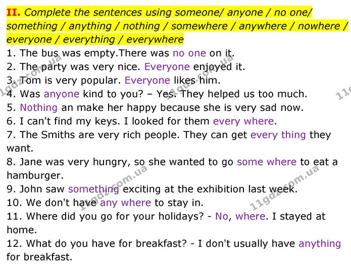 Test.2 (2) — ГДЗ зошит grammar Англійська мова 7 клас Карпюк 2015