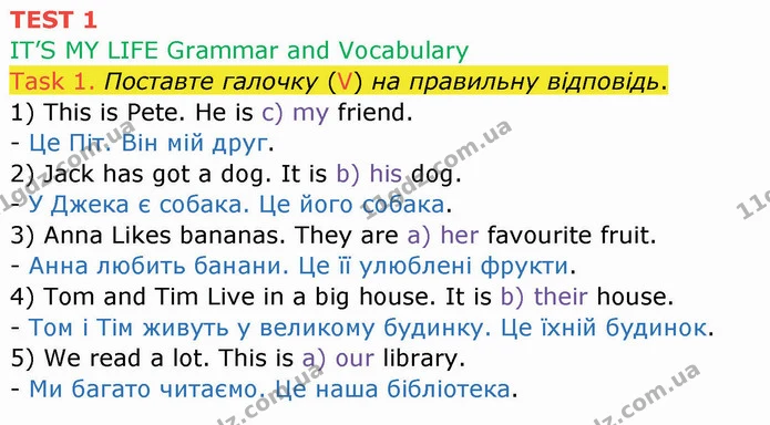 Test.1 (1) — ГДЗ Робочий зошит Англійська мова 4 клас Карпюк — ГДЗ Робочий зошит Англійська мова 4 клас Карпюк