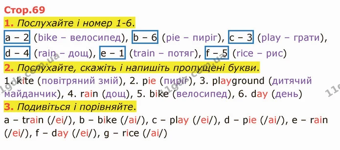 1. Послухайте і номер 1-6. — ГДЗ Зошит Англійська мова 4 клас Мітчелл