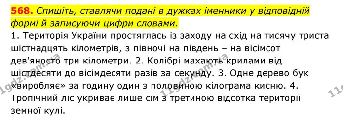 568. Спишіть, ставлячи подані в дужках іменники у відповідній — ГДЗ Українська мова 6 клас Заболотний 2023