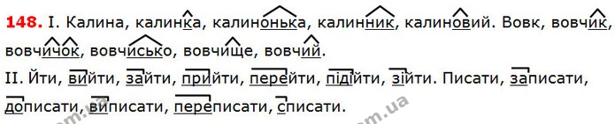 148 — ГДЗ Українська мова 5 клас Глазова 2018 — ГДЗ Українська мова 5 клас Глазова 2018