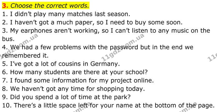 3. Choose the correct words. — ГДЗ Англійська мова 8 клас Стайрінг (Prepare)