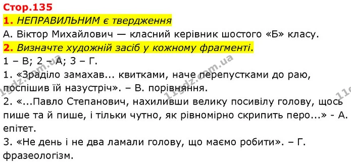 1. НЕПРАВИЛЬНИМ є твердження — ГДЗ Українська література 7 клас Авраменко
