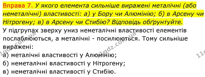 §12 Впр.7 — ГДЗ Хімія 8 клас Григорович 2021 — ГДЗ Хімія 8 клас Григорович 2021