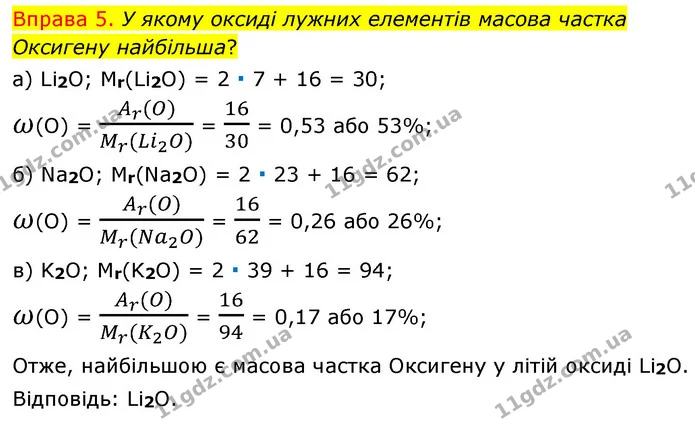 §5 Впр.5 — ГДЗ Хімія 8 клас Григорович 2021 — ГДЗ Хімія 8 клас Григорович 2021