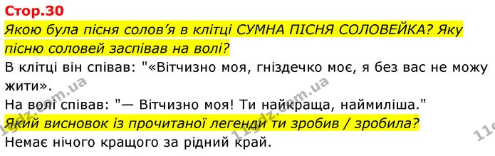 Якою була пісня солов’я в клітці СУМНА ПІСНЯ СОЛОВЕЙКА? Яку пісню соловей заспівав на волі? — ГДЗ Українська мова та читання 4 клас Савчук