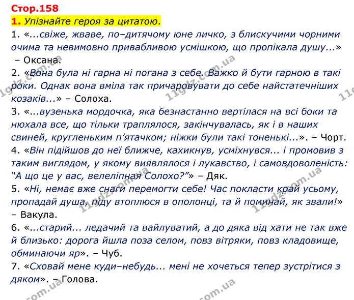 1. Упізнайте героя за цитатою. — ГДЗ Зарубіжна література 6 клас Волощук