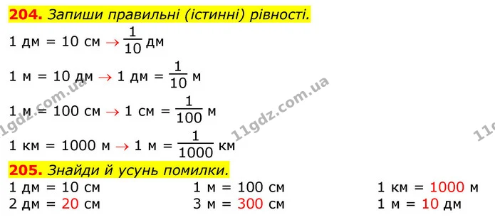 204. Прочитай найменшу та найбільшу частини. — ГДЗ Математика 3 клас Заїка 1-2 ч.