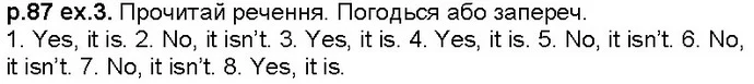 Стор. 87 — 3 — ГДЗ Англійська мова 4 клас Несвіт Алла — ГДЗ Англійська мова 4 клас Несвіт Алла