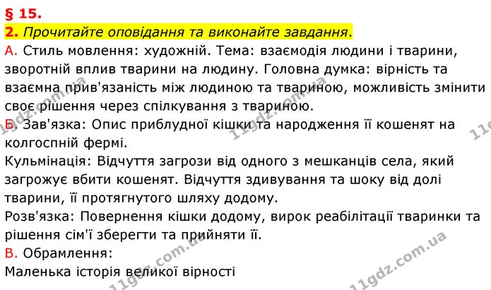 2. Прочитайте оповідання та виконайте завдання. — ГДЗ Українська мова 8 клас Авраменко (поглиблений)