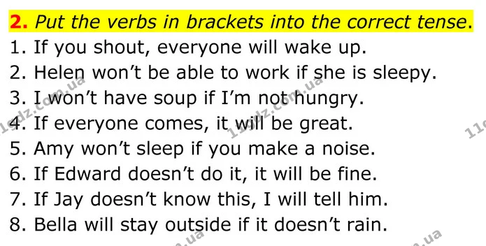 2. Put the verbs in brackets into the correct tense. — ГДЗ граматика Англійська мова 8 клас Карпюк