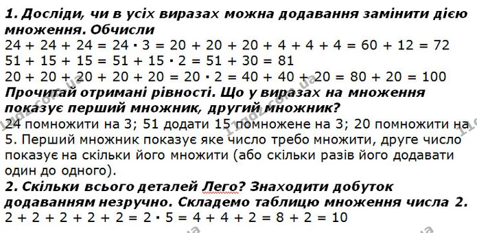 Стор. 60 — 1-2 (2) — ГДЗ Математика 2 клас Лишенко — ГДЗ Математика 2 клас Лишенко