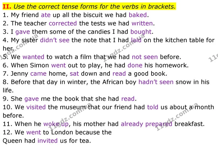 Test.3 (2) — ГДЗ зошит grammar Англійська мова 7 клас Карпюк 2015