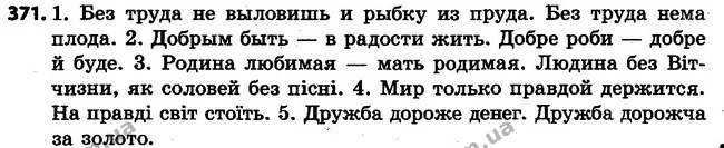 371 — ГДЗ Русский язык 4 класс Самонова, Стативка 2015