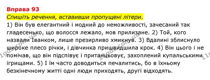 93 — ГДЗ Українська мова 6 клас Літвінова