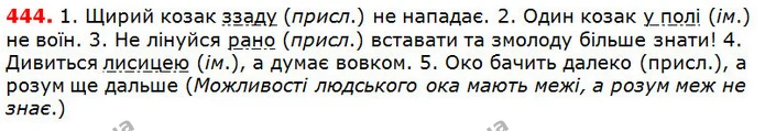 444 — ГДЗ Українська мова 5 клас Глазова 2018 — ГДЗ Українська мова 5 клас Глазова 2018