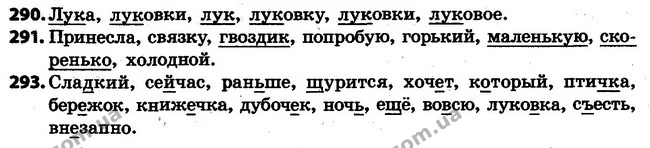 290-293 — ГДЗ Русский язык 4 класс Самонова, Стативка 2015