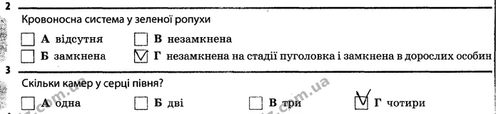 Стор. 36 — 2-3 — ГДЗ Робочий зошит Біологія 7 клас Задорожний — ГДЗ Робочий зошит Біологія 7 клас Задорожний