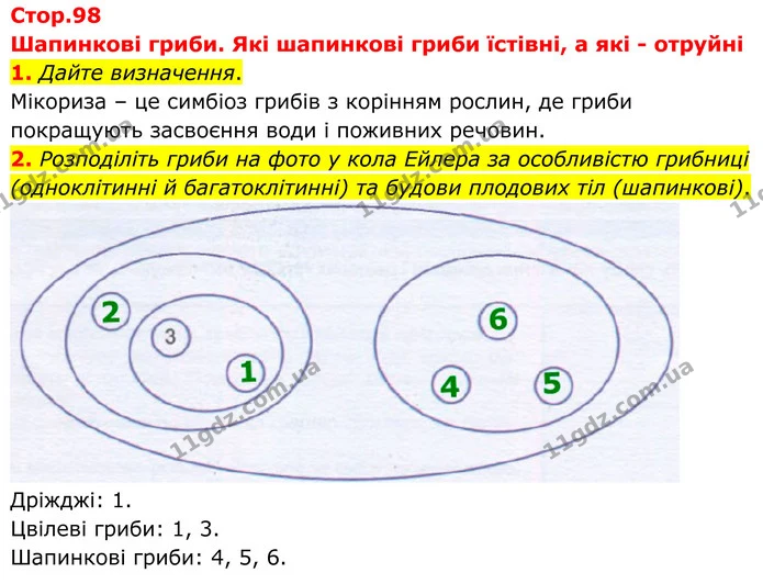 1. Дайте визначення. — ГДЗ робочий зошит Біологія 7 клас Кулініч