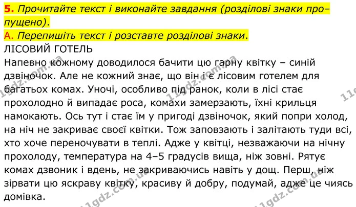 5. Прочитайте текст і виконайте завдання (розділові знаки пропущено). — ГДЗ Українська мова 8 клас Авраменко