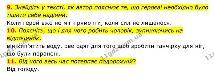 9. Знайдіть у тексті, як автор пояснює те, що героєві необхідно було тішити себе надіями. — ГДЗ Зарубіжна література 6 клас Міляновська