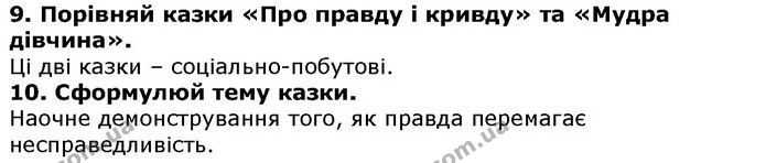 9. Сформулюй тему казки. — ГДЗ Українська література 5 клас Коваленко 2018