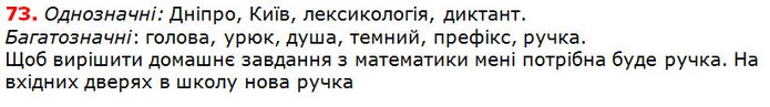 73 — ГДЗ Українська мова 5 клас Глазова 2018 — ГДЗ Українська мова 5 клас Глазова 2018