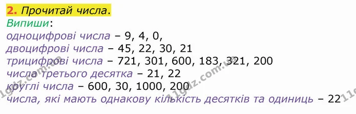 2. Прочитай числа. — ГДЗ Математика 4 клас Оляницька