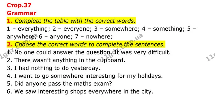 1. Complete the table with the correct words. — ГДЗ робочий зошит Англійська мова 6 клас Prepare
