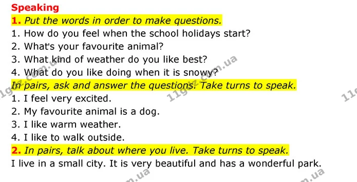 1. For each question, choose the correct answer. Listen to Tessa talking to her father about her friends. What problem does each person — ГДЗ Англійська мова 6 клас Коста (Prepare 6)