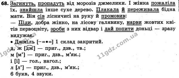 68 — ГДЗ Українська мова та читання 4 клас Захарійчук 2015