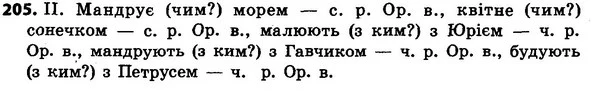 205 — ГДЗ Українська мова 4 класс Хорошковська, Воскресенська 2015
