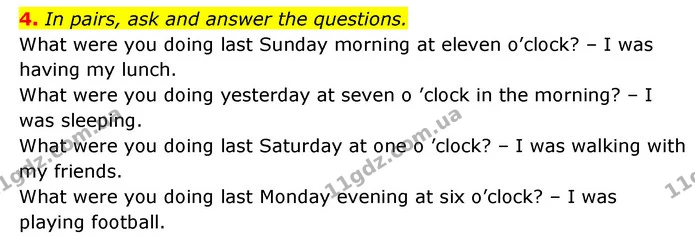 4. In pairs, ask and answer the questions. — ГДЗ Англійська мова 6 клас Коста (Prepare 6)