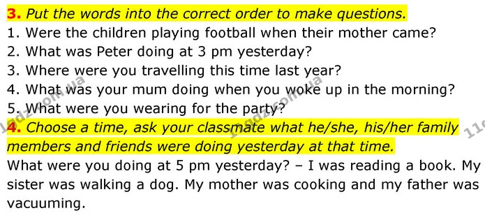 3. Put the words into the correct order to make questions. — ГДЗ Англійська мова 7 клас Карпюк