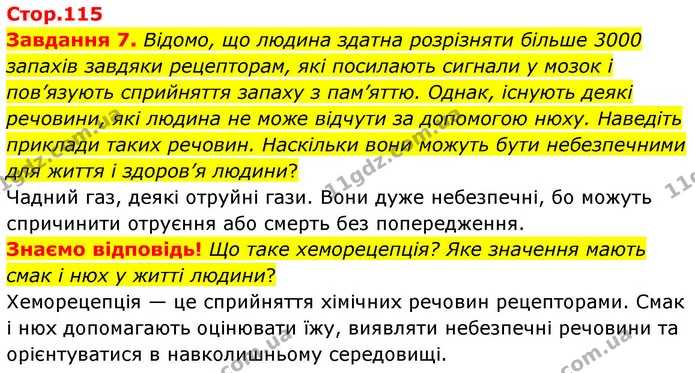 Стор. 115 — 7 — ГДЗ Робочий зошит біологія 8 клас Мирна — ГДЗ Робочий зошит біологія 8 клас Мирна