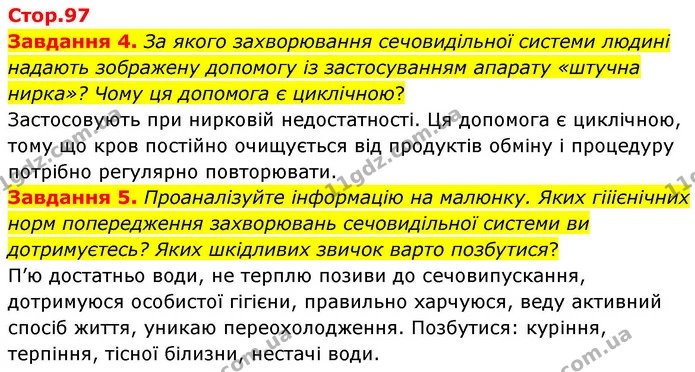 Стор. 97 — 4-5 — ГДЗ Робочий зошит біологія 8 клас Мирна — ГДЗ Робочий зошит біологія 8 клас Мирна