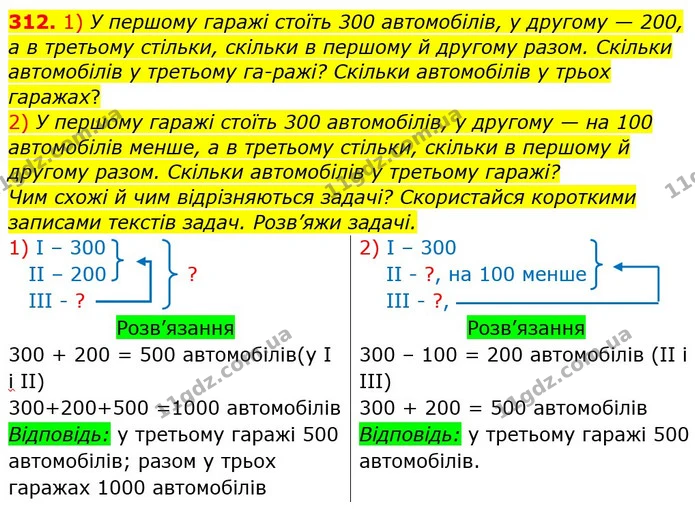 312. Прочитай рівності. Поясни, чому вони правильні. — ГДЗ Математика 3 клас Заїка 1-2 ч.