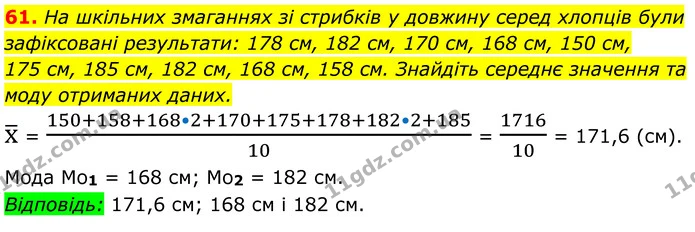 61 — ГДЗ Алгебра 8 клас Тарасенкова