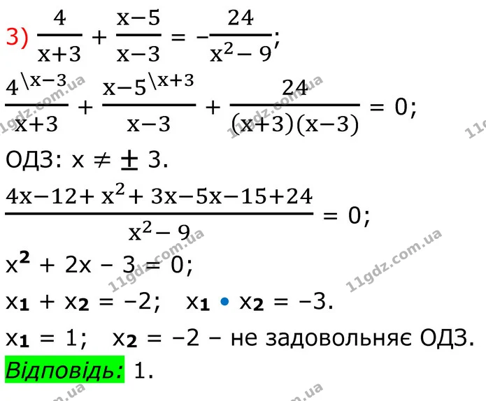 858. Розв’яжіть рівняння: — частина 3 — ГДЗ Алгебра 8 клас Тарасенкова