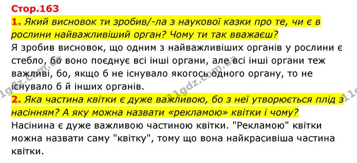 1. Який висновок ти зробив/-ла з наукової казки про те, чи є в рослини найважливіший орган? Чому ти так вважаєш? — ГДЗ Пізнаємо природу 5 клас Біда