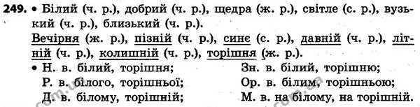 249 — ГДЗ Українська мова та читання 4 клас Захарійчук 2015