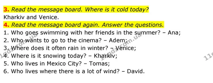 2. Complete the sentences with words from Exercise 1. — ГДЗ Робочий зошит Англійська мова 5 клас Коста (prepare 5)