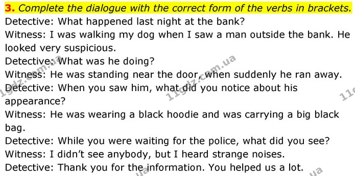 3. Complete the dialogue with the correct form of the verbs in brackets. — ГДЗ зошит Grammar Англійська мова 8 клас Prepare 2025